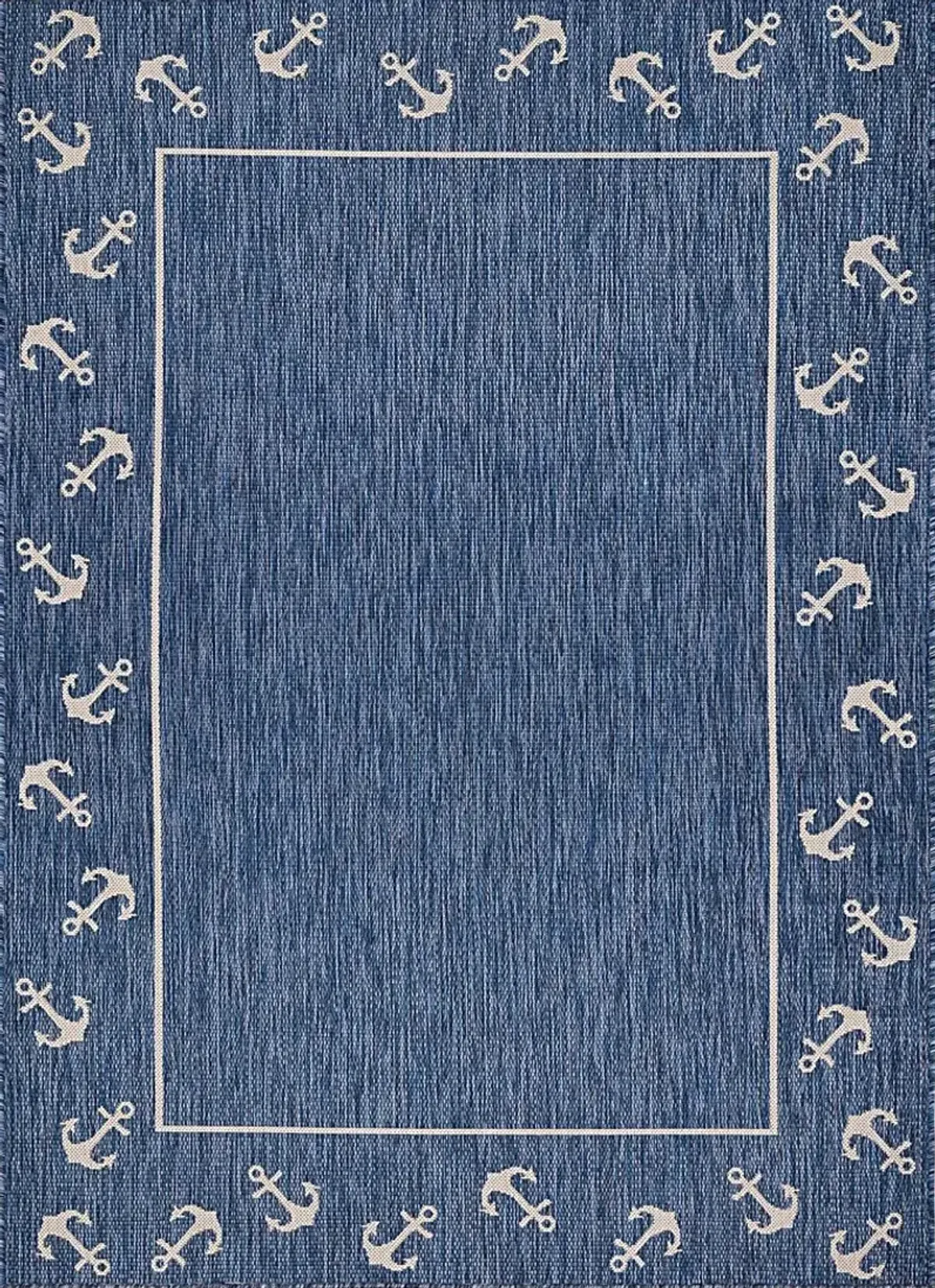 Oyufi Blue 5'3 x 7' Indoor/Outdoor Rug