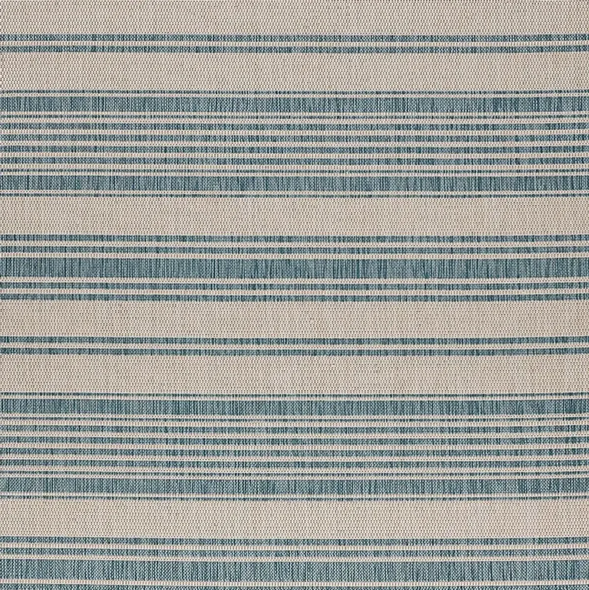 Elgaitere Aqua/White 5'3 x 7' Indoor/Outdoor Rug