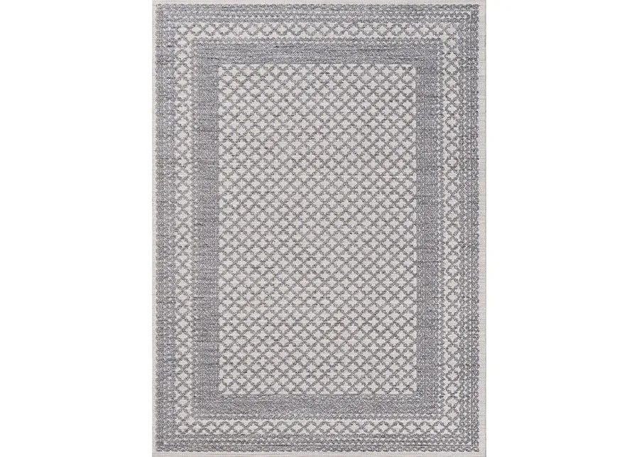 Isioco Blue 5' x 7' Indoor/Outdoor Rug