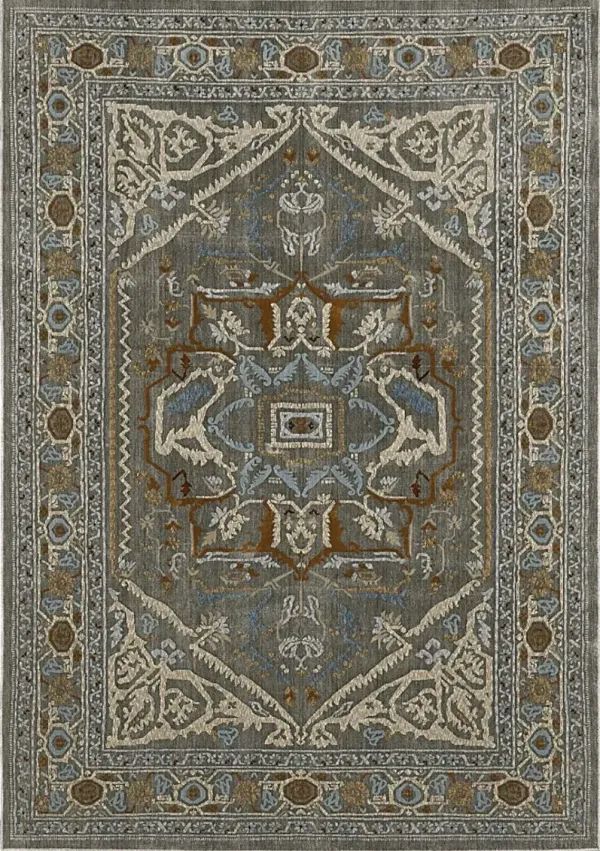 Nishem Gray 5'3 x 7'6 Rug