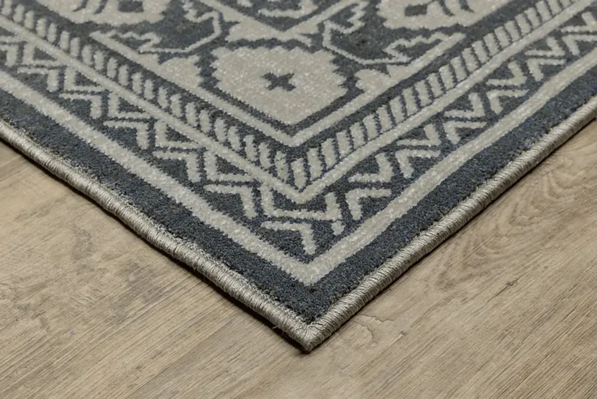 Kemat Navy 5'3 x 7'6 Rug