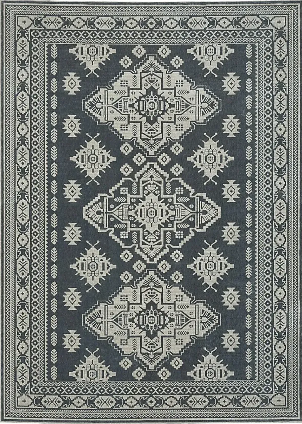 Kemat Navy 5'3 x 7'6 Rug