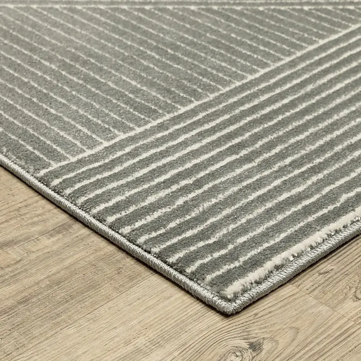 Merien Charcoal 5'3 x 7'6 Rug