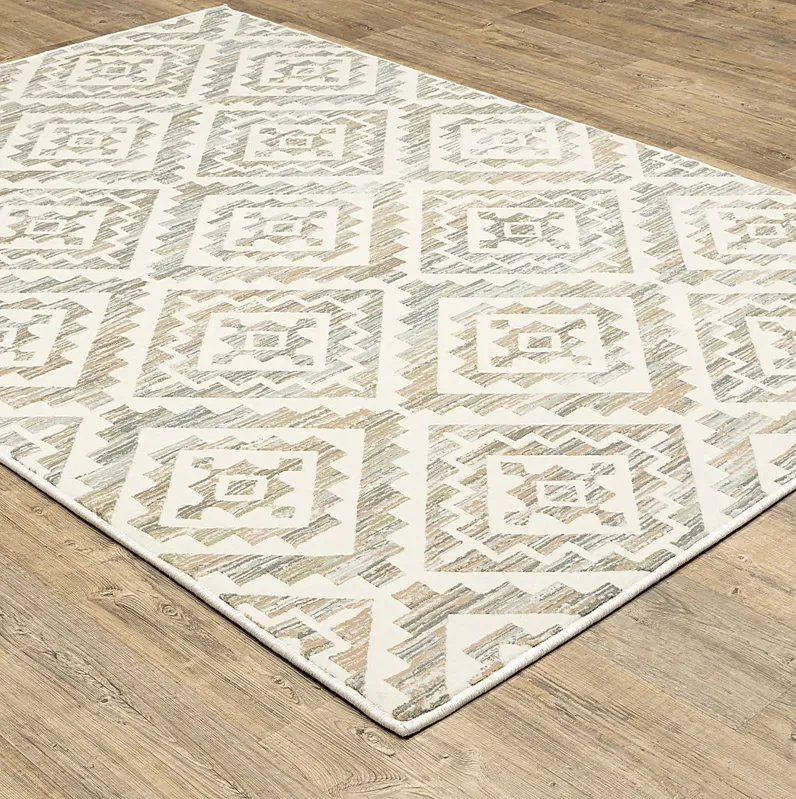 Twin Lake Ivory 5'3 x 7'6 Rug