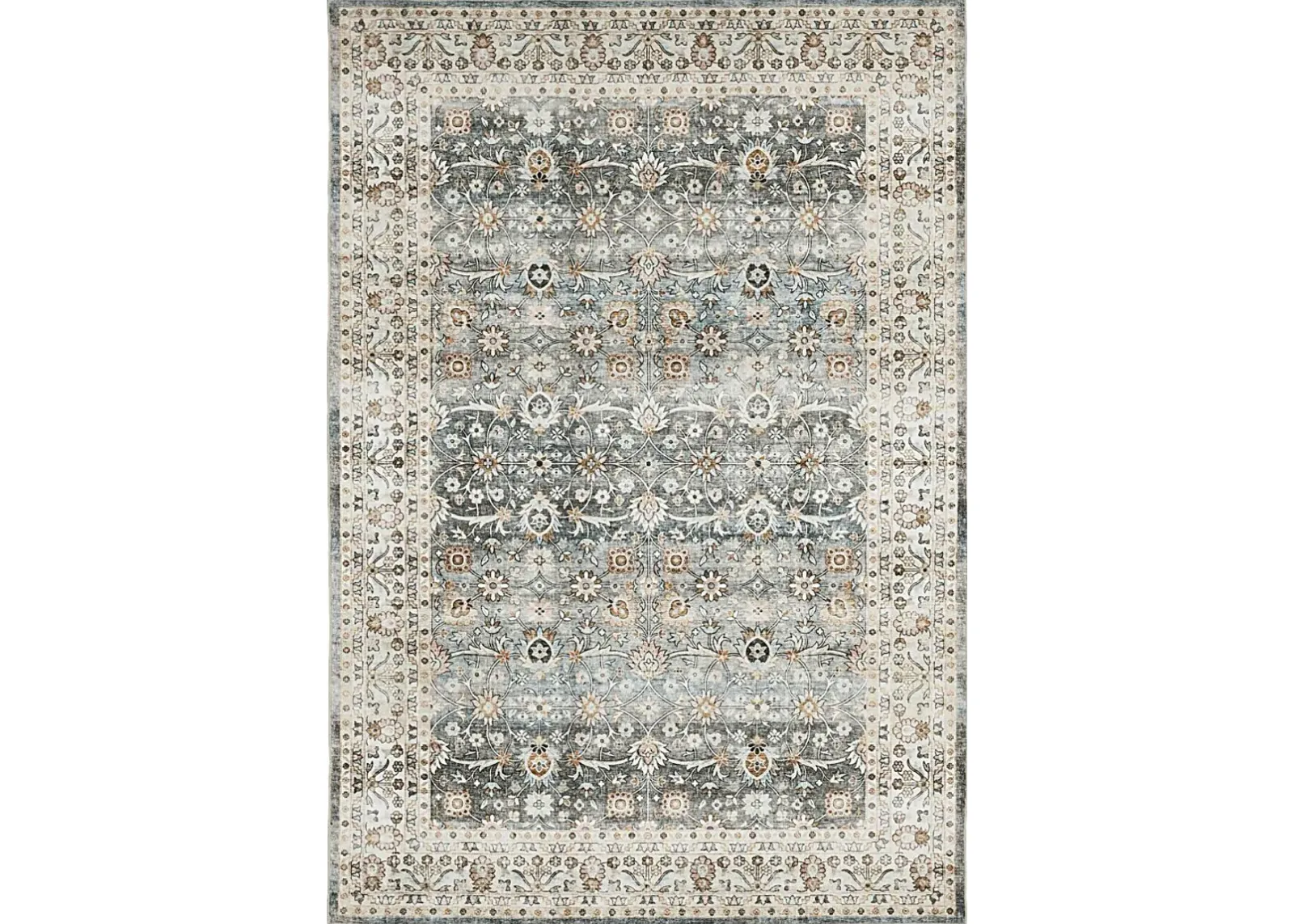 Kids Zolly Gray 5' x 7' Rug