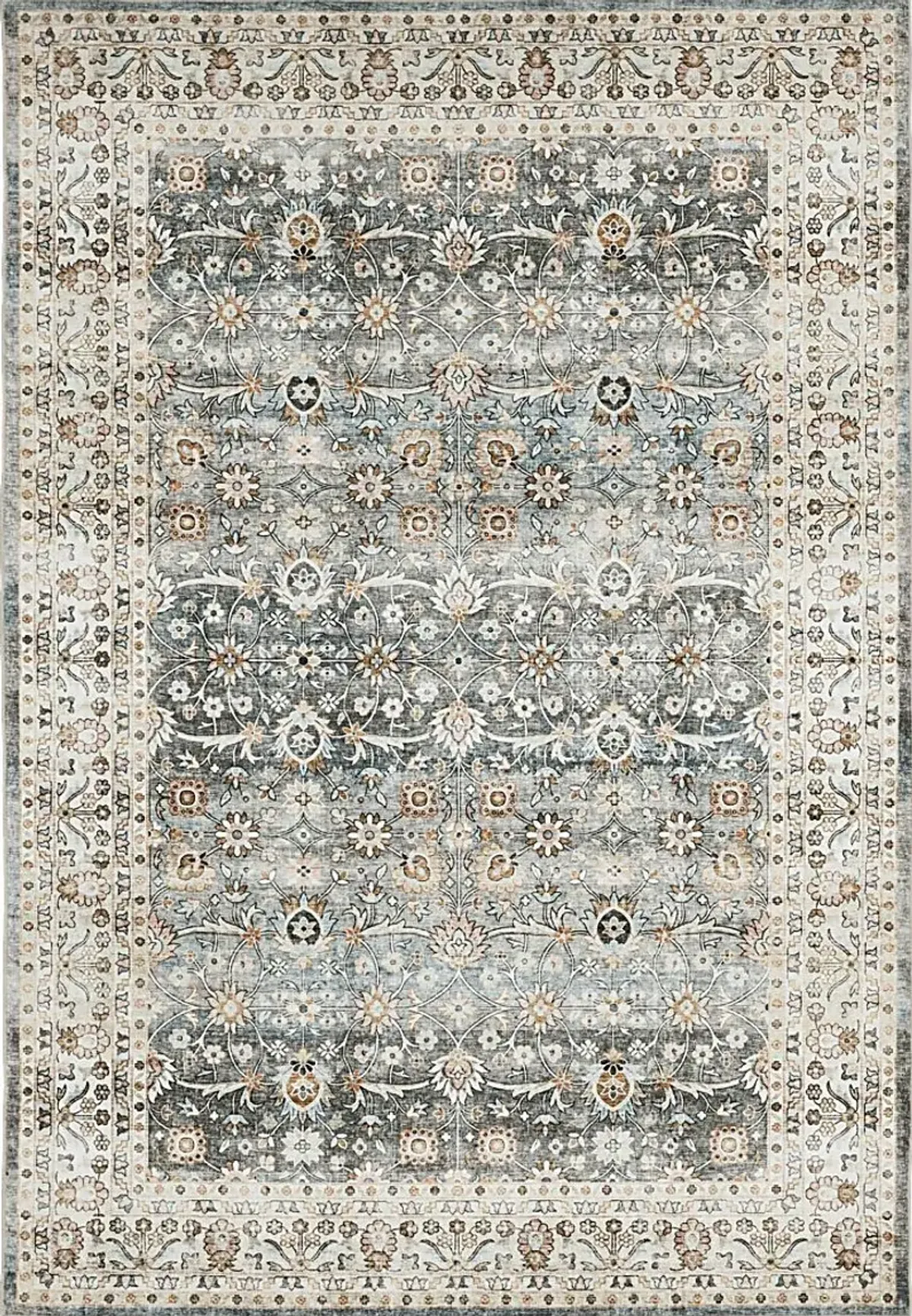 Kids Zolly Gray 5' x 7' Rug