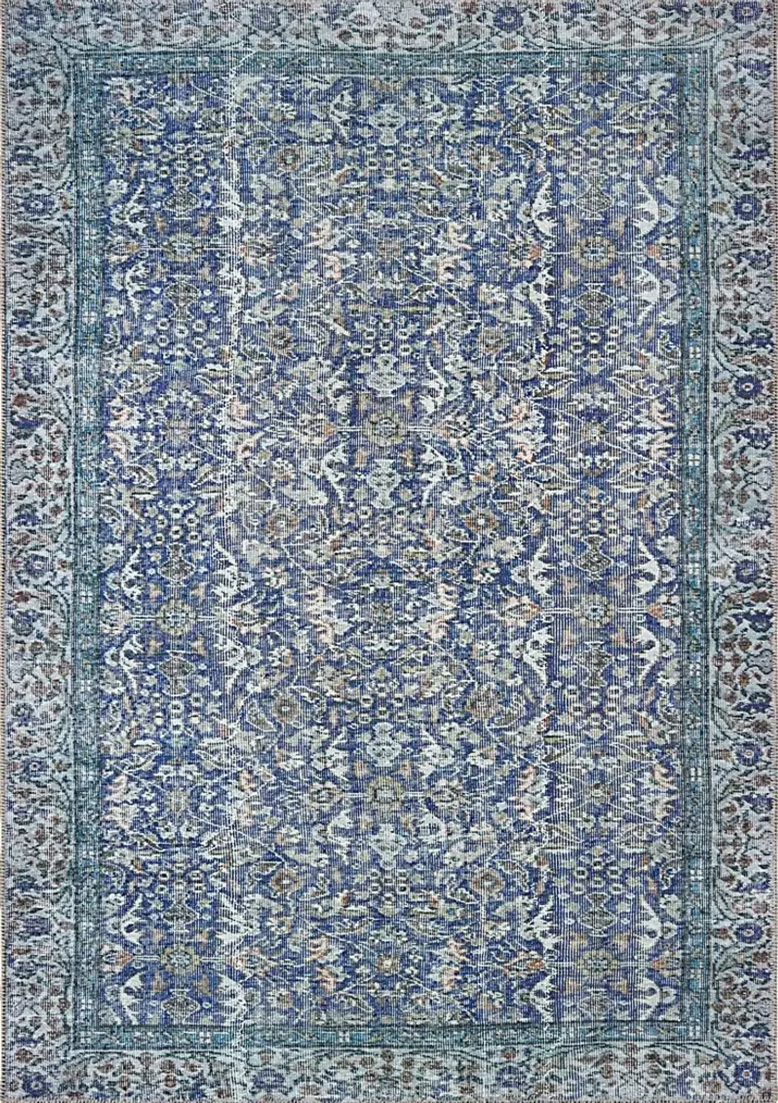 Kids Heritage Hues I Blue 5'3 x 7'6 Rug