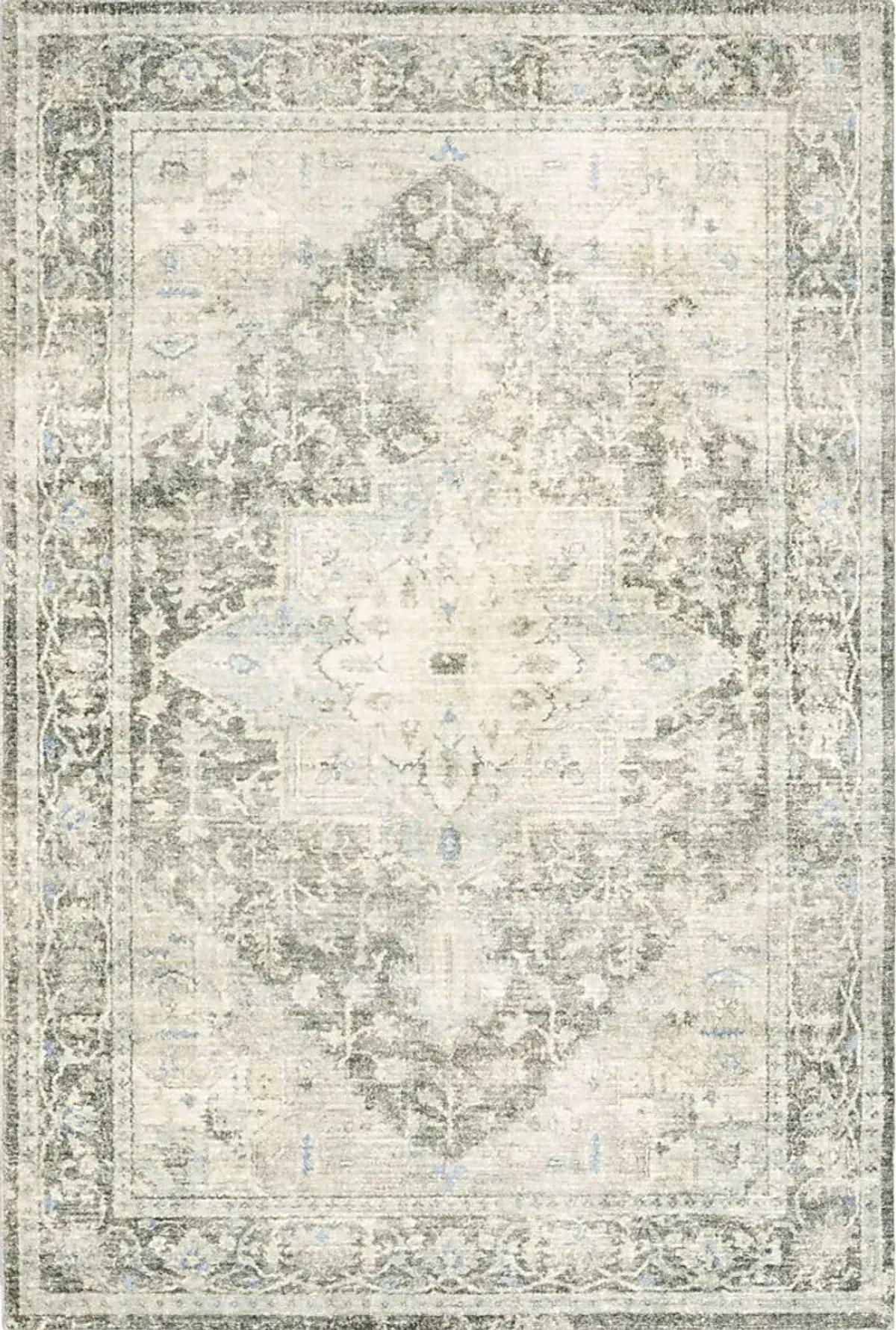 Kids Garden Treasures II Gray 5'3 x 7'3 Rug