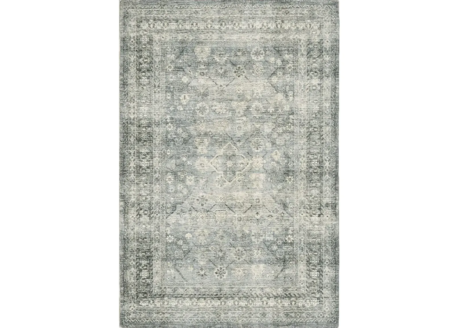 Kids Garden Treasures III Blue 5'3 x 7'3 Rug