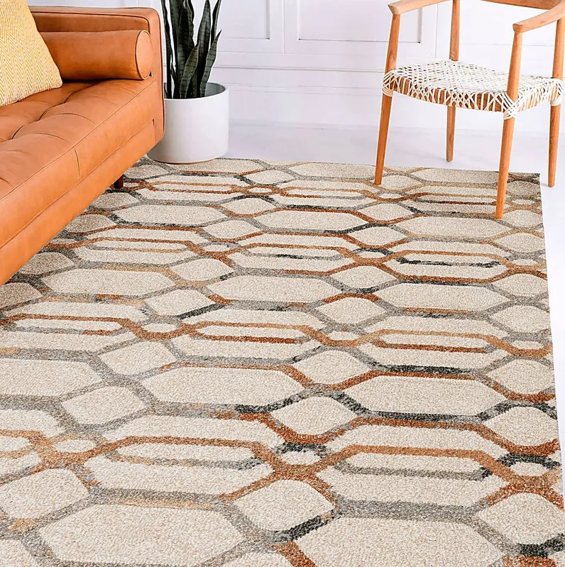 Kirley Beige 5'1 x 7'5 Rug