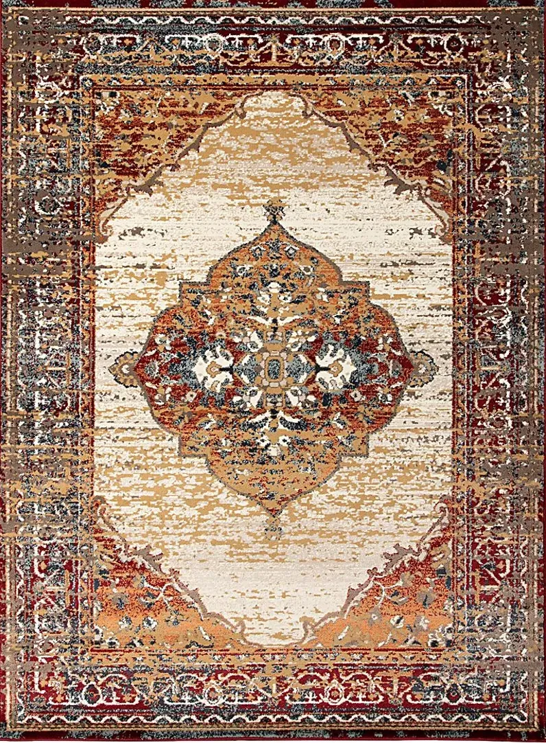 Hinher Red 5'1 x 7'6 Rug