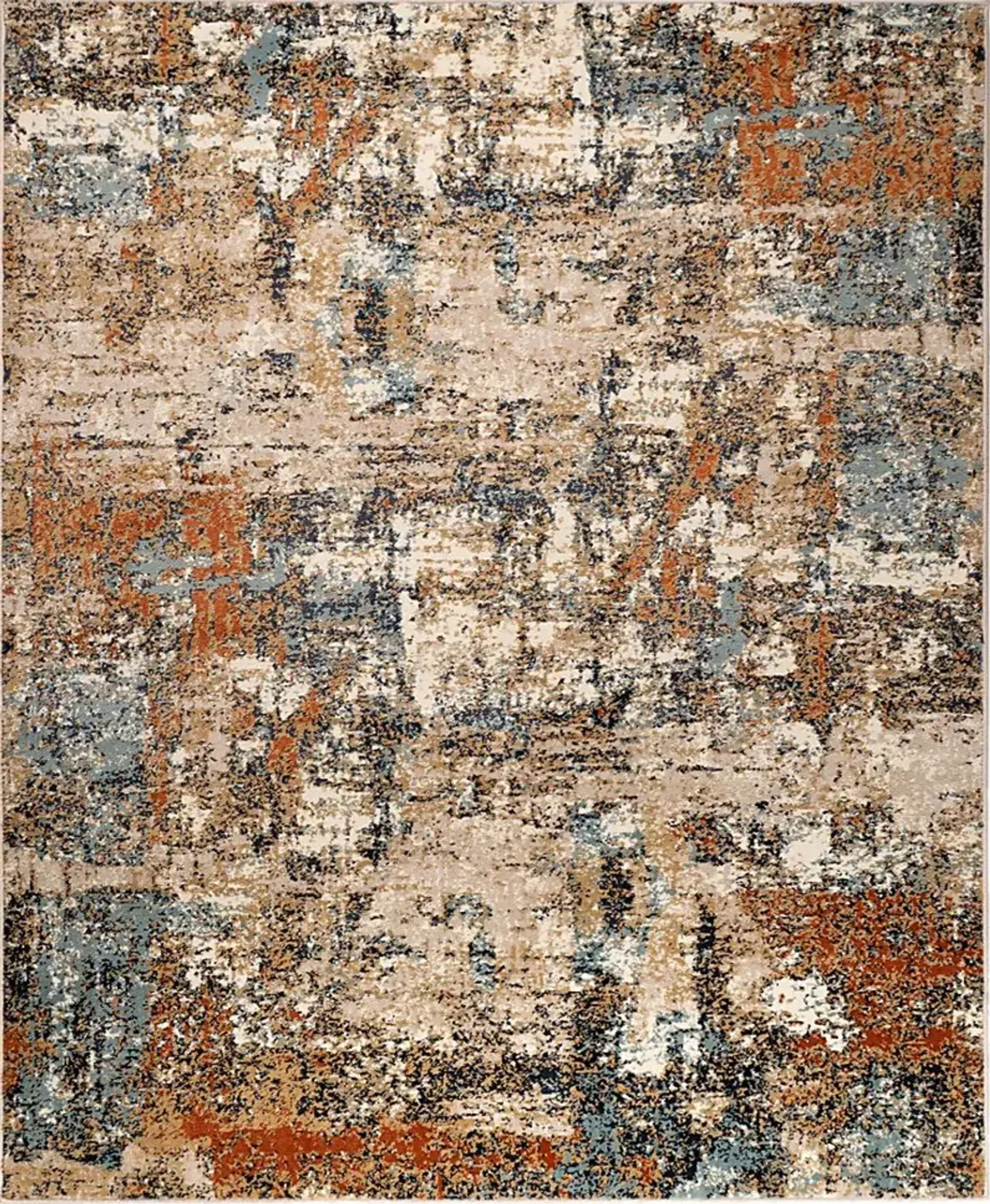 Plaiwich Orange 5'1 x 7'6 Rug