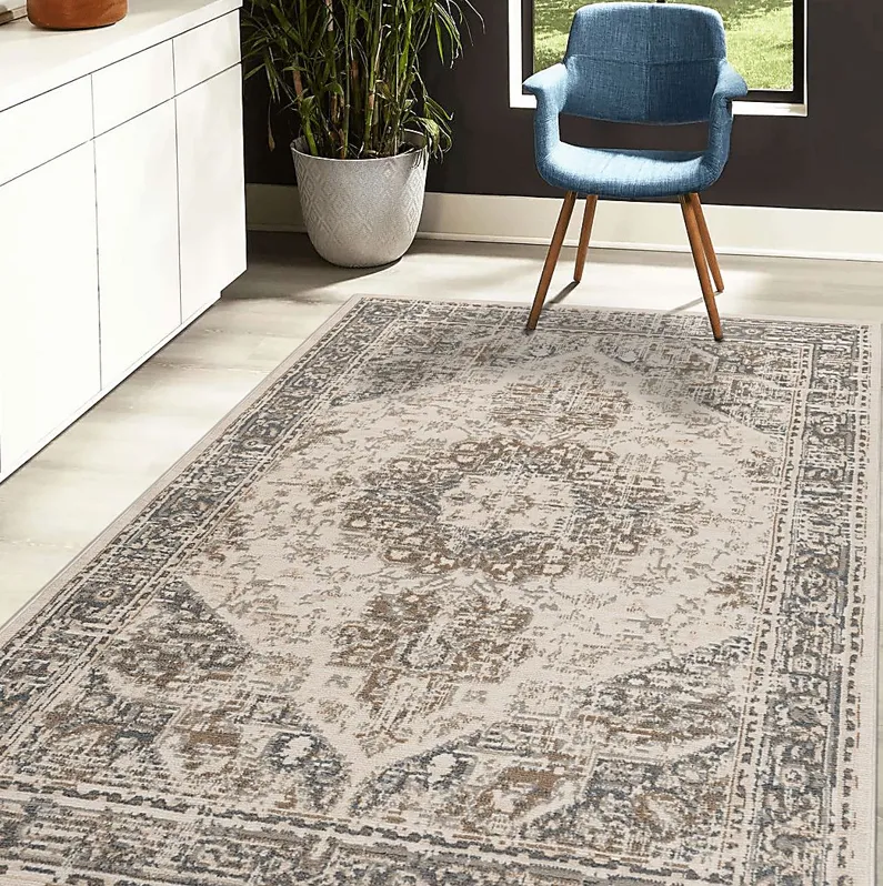 Marllan Beige 5'3 x 7'6 Rug