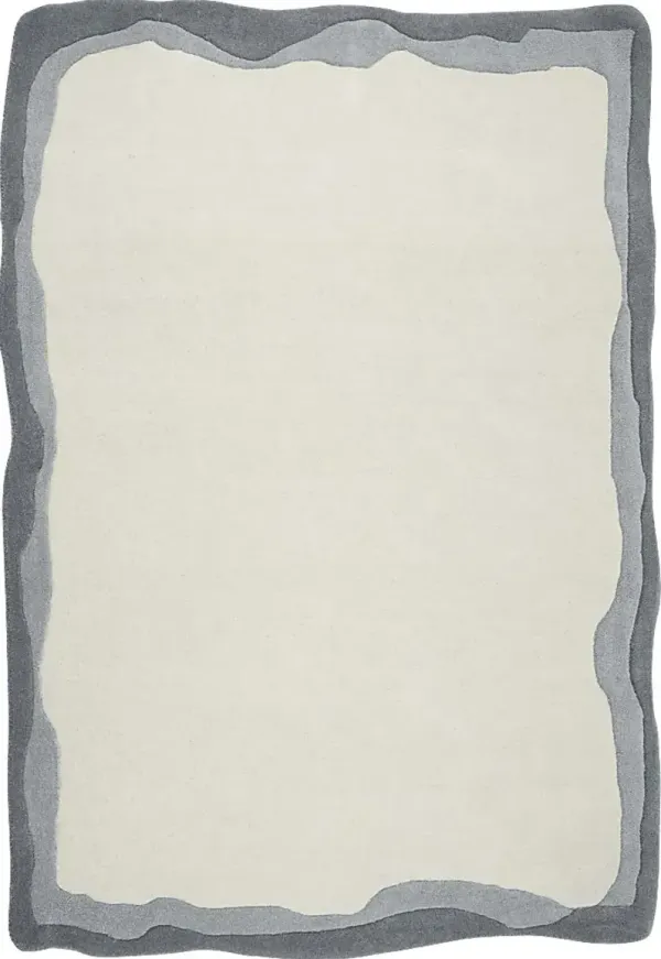 Petalshine Gray 5' x 7' Rug