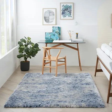 Chaseh Blue 6'7 x 9'2 Rug
