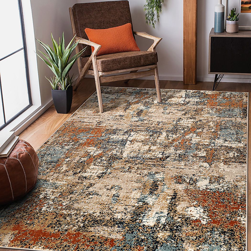 Aguai Orange 7'9 x 9'9 Rug