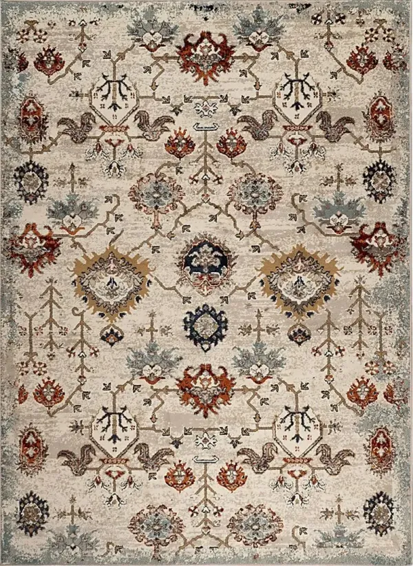 Varena Beige 7'9 x 9'9 Rug