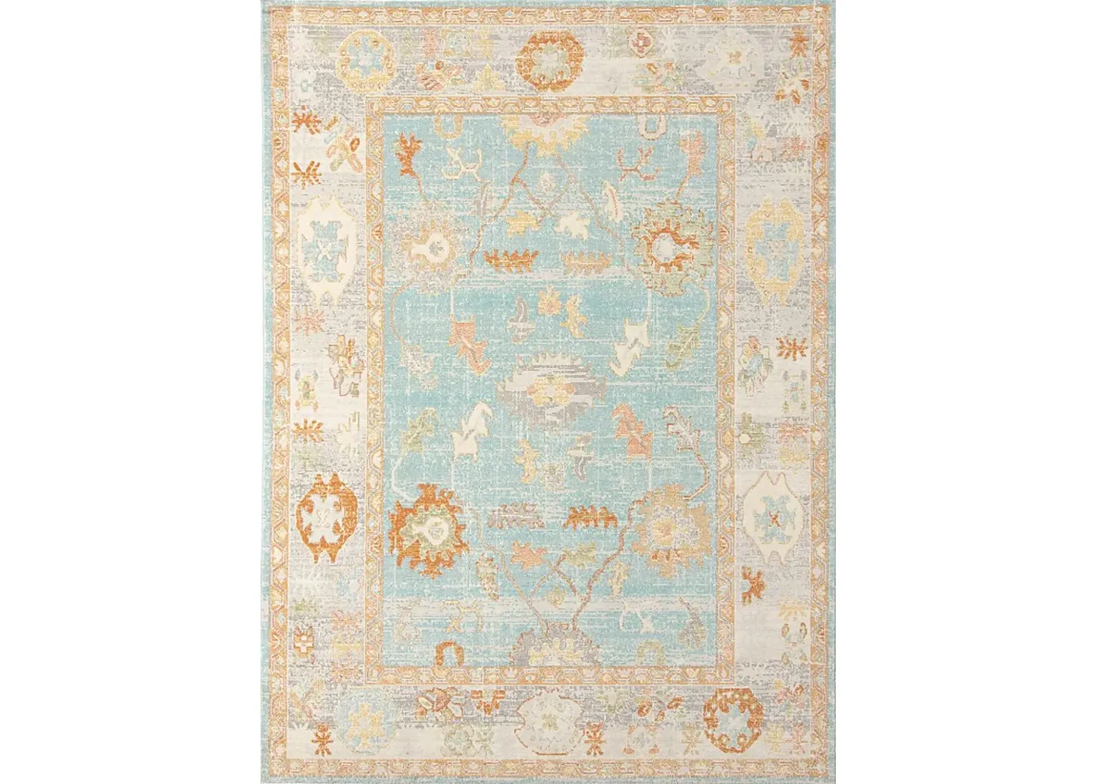 Olgia Blue 7'9 x 9'9 Rug