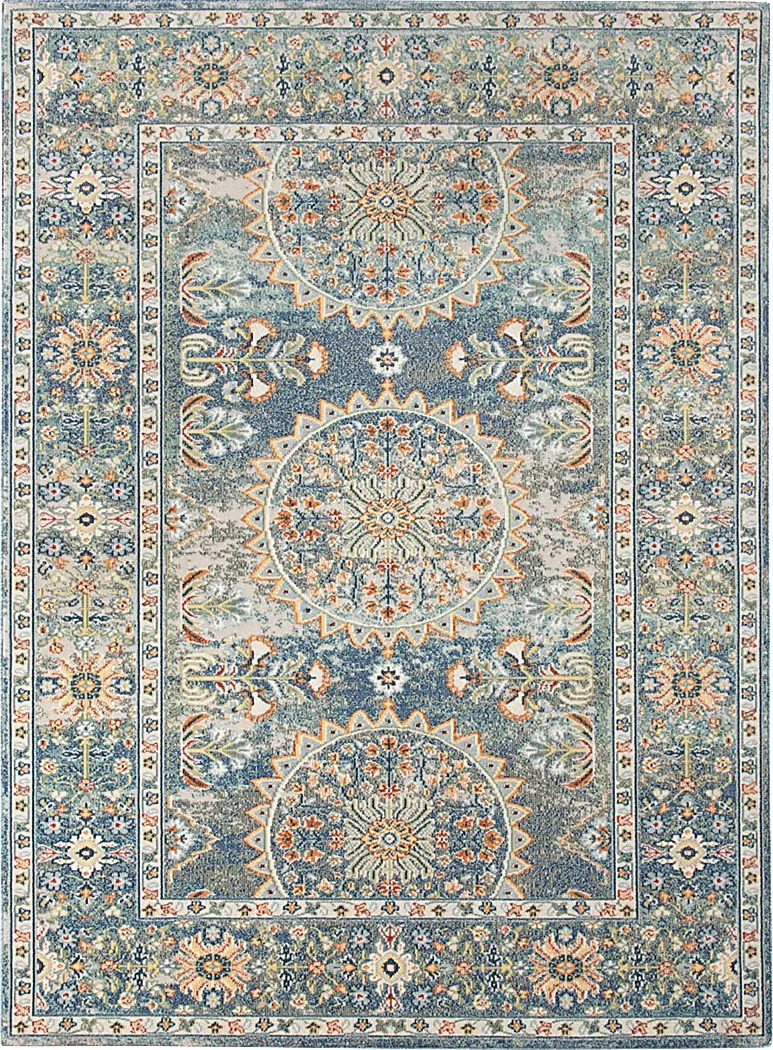 Dirinella Blue 7'9 x 9'9 Rug