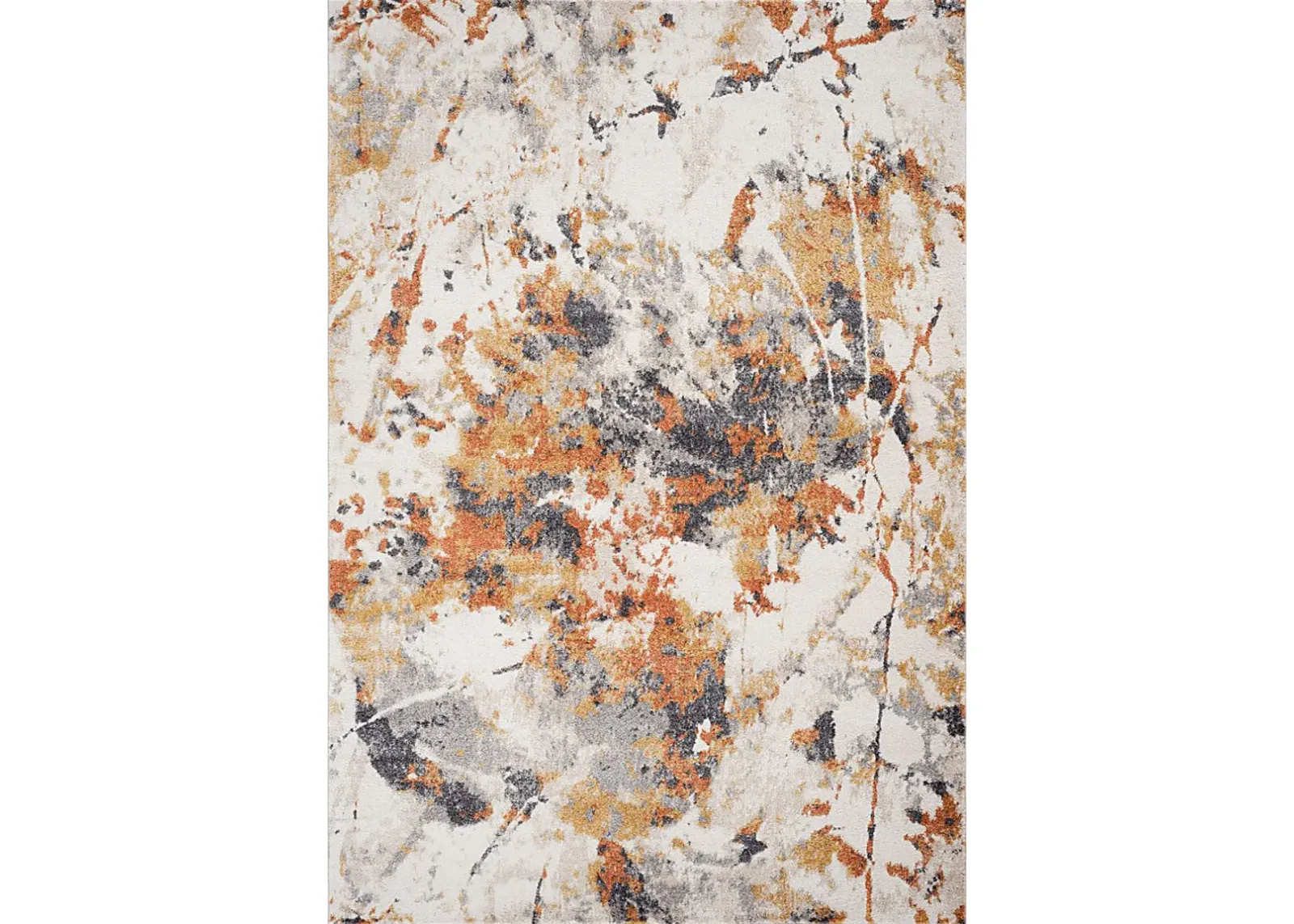 Merrane Orange 6'7 x 9' Rug