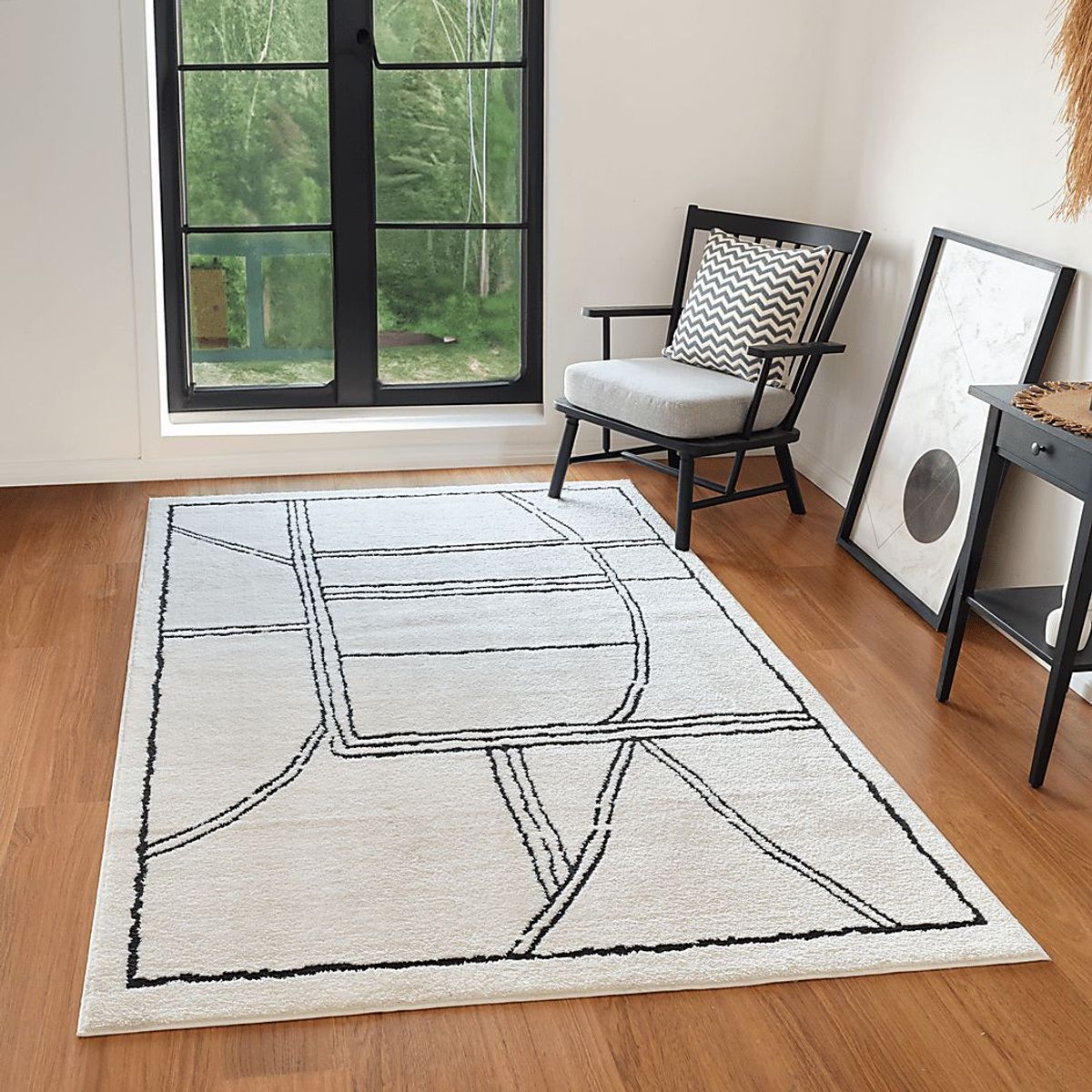 Kwaye White 7'9 x 9'9 Rug