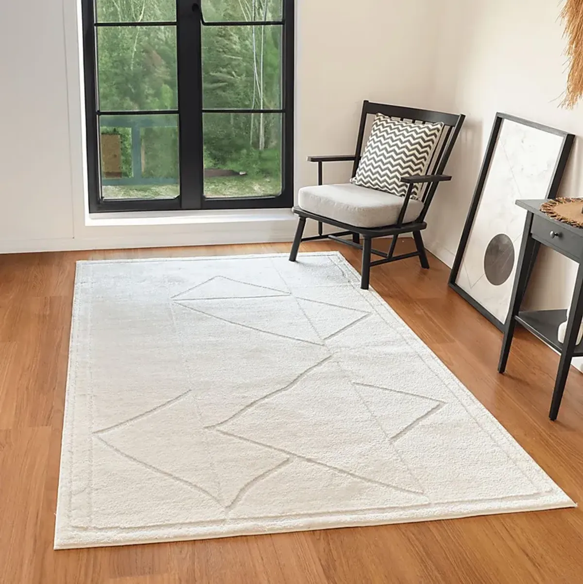 Damaray Ivory 7'9 x 9'9 Rug