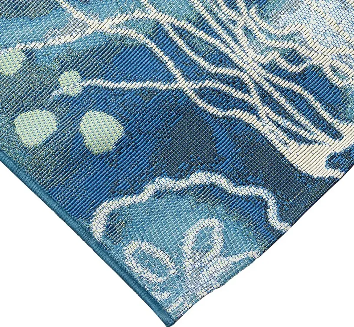 Covenley Blue 6'8 x 9'4 Indoor/Outdoor Rug