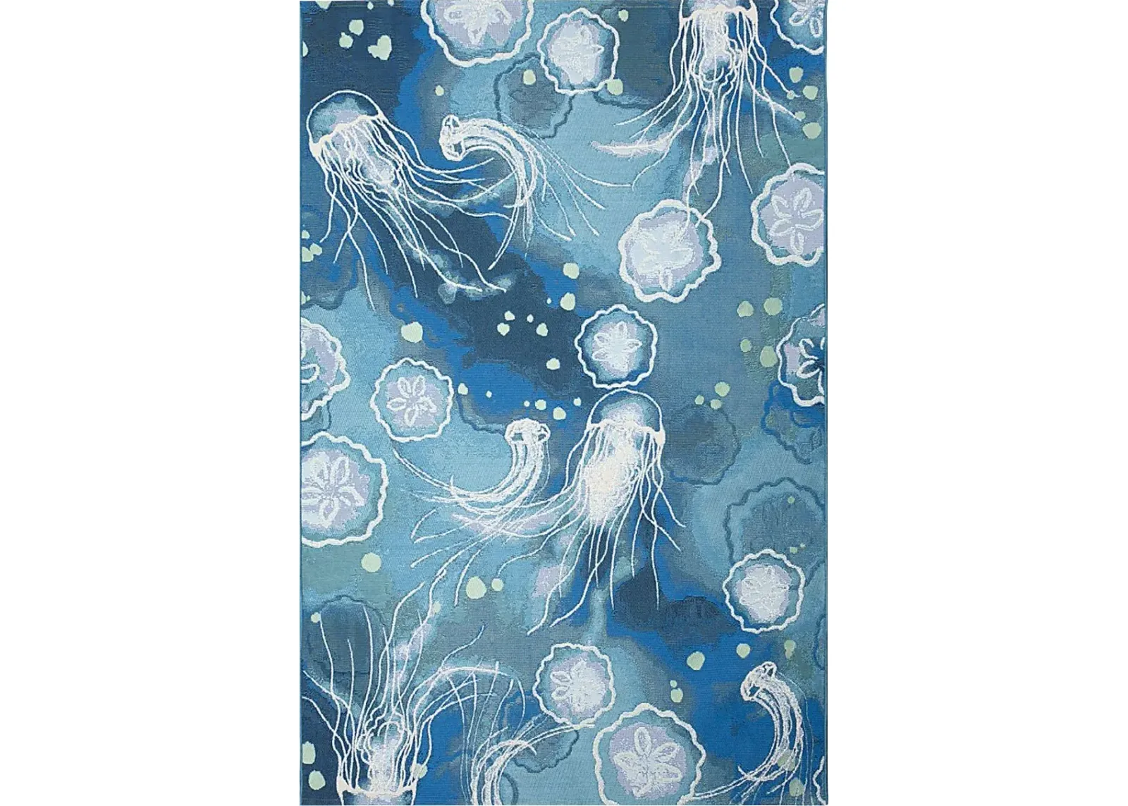 Covenley Blue 6'8 x 9'4 Indoor/Outdoor Rug