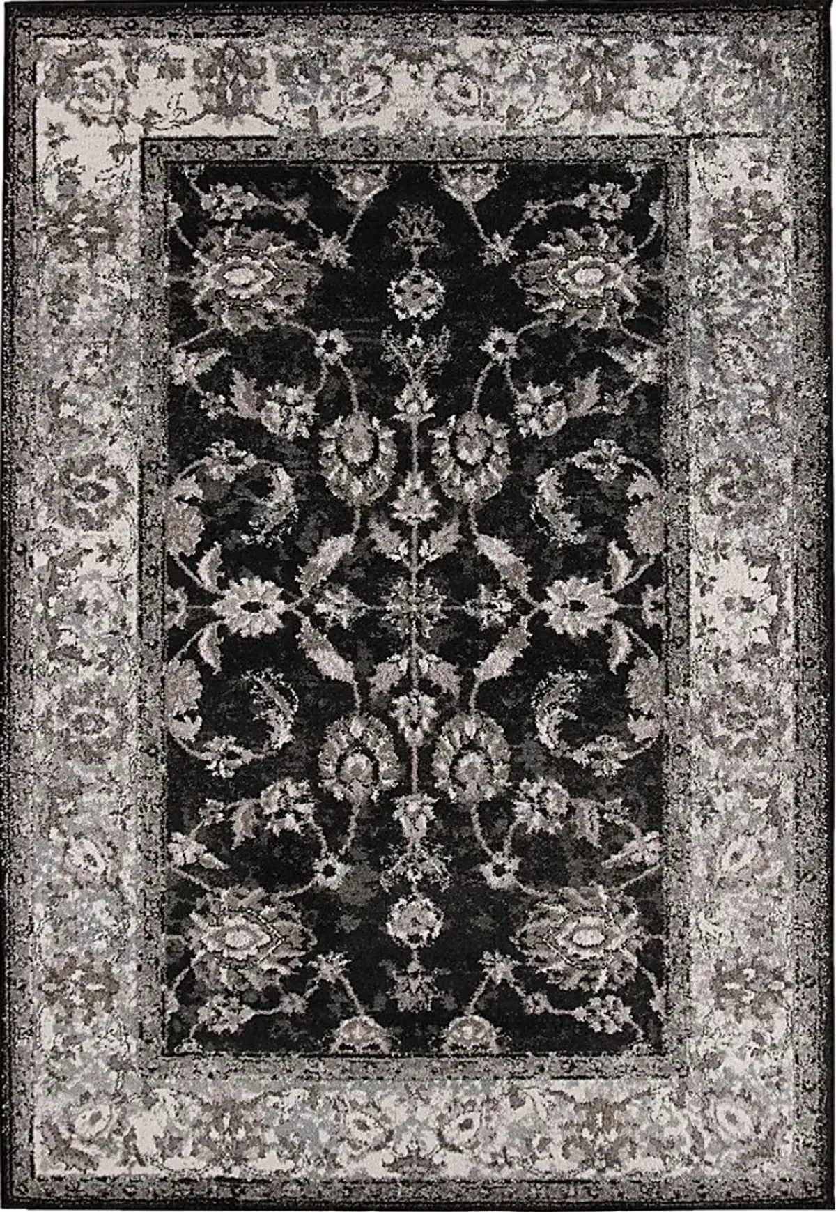 Amshall Black 7'9 x 9'9 Rug