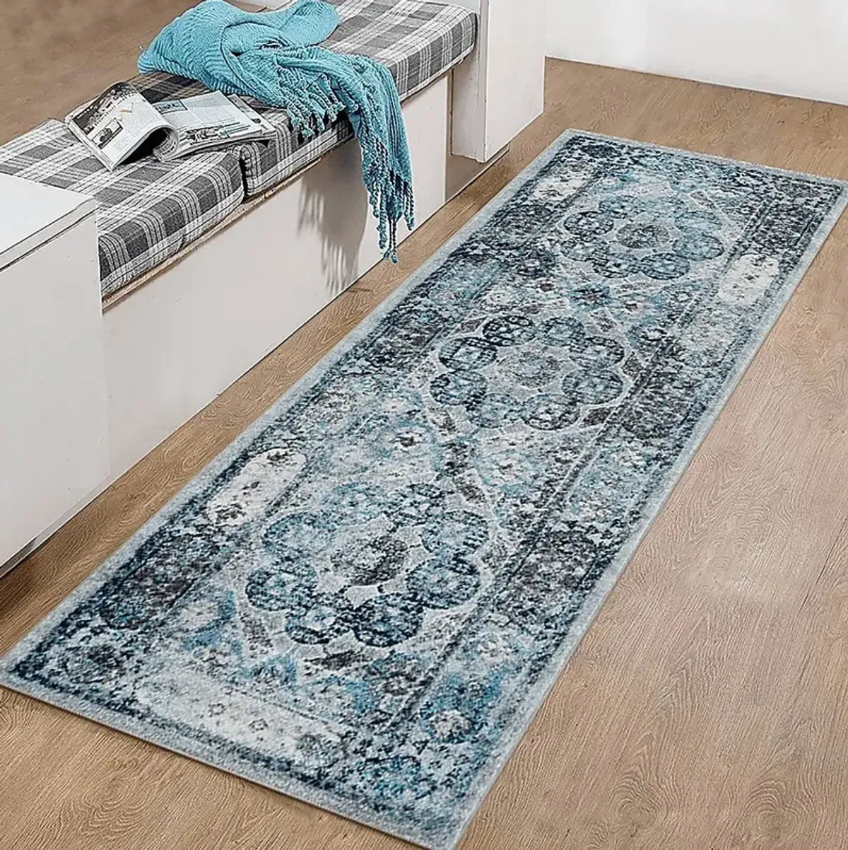 Hudtane Navy 7'9 x 9'9 Rug