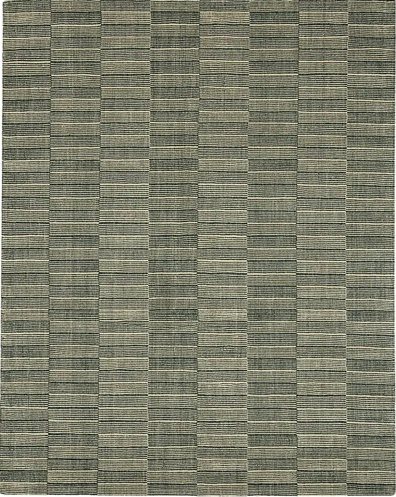 Bobby Berk Broken Stripe Blue 5' x 8' Rug