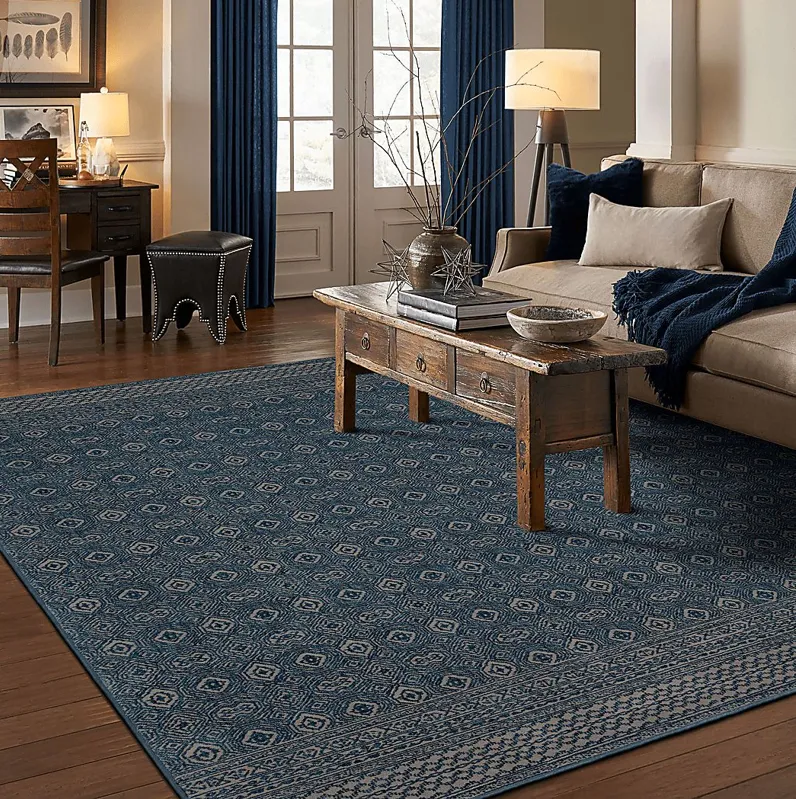 Bobby Berk Minuetto Blue 5'3 x 7'10 Rug