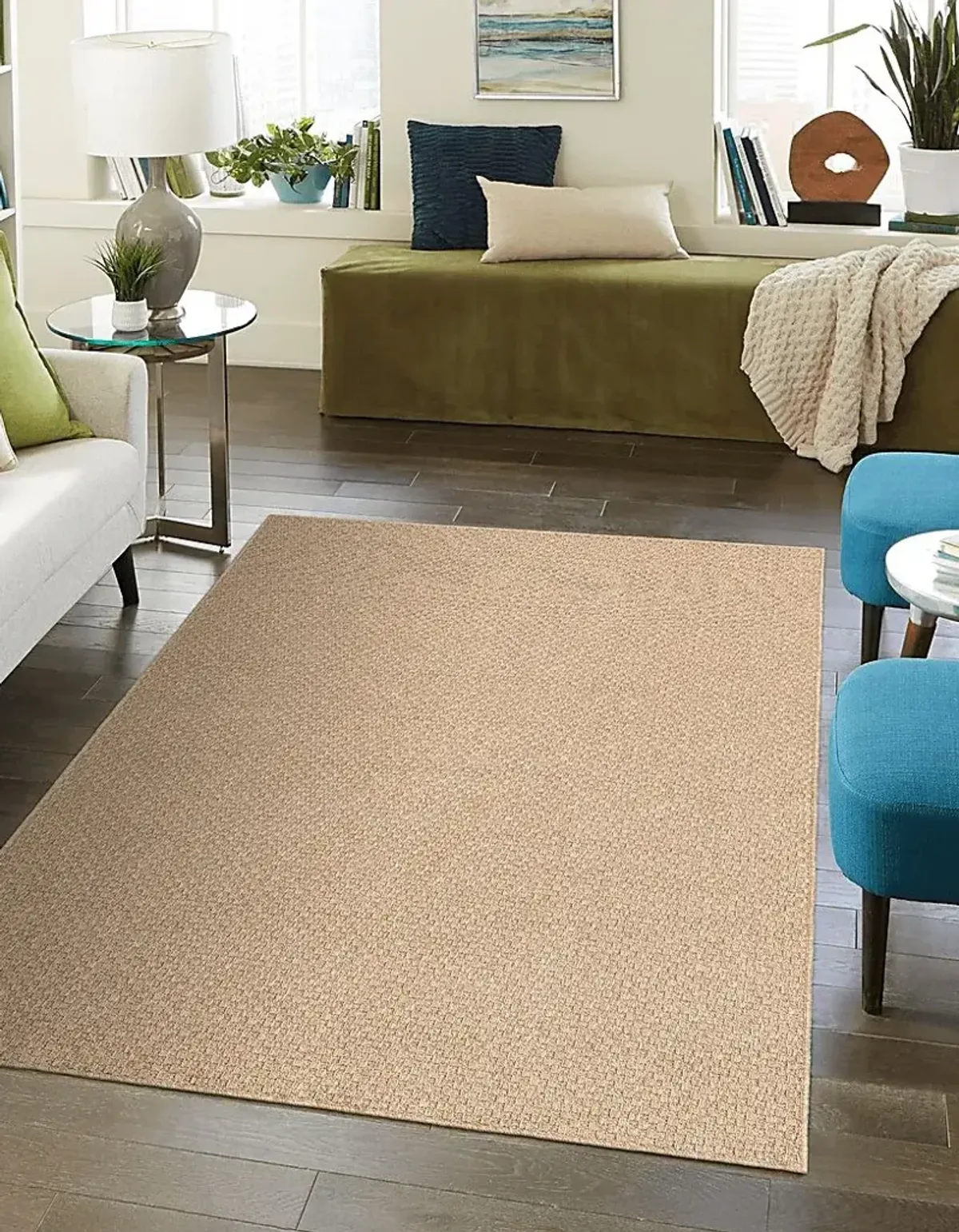 Akeno Tan 5'5 x 8' Rug