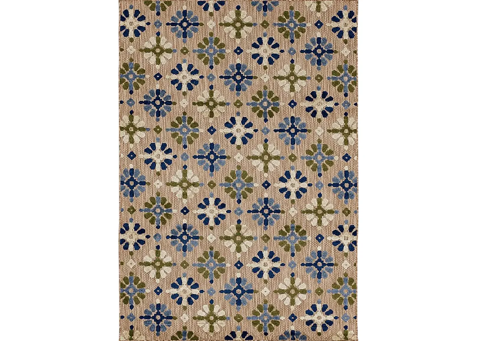 Martoise Blue 6' x 9' Indoor/Outdoor Rug