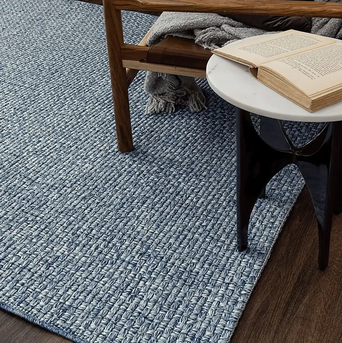 Salt Life Buxlam Bay Blue 6'6 x 9' Indoor/Outdoor Rug