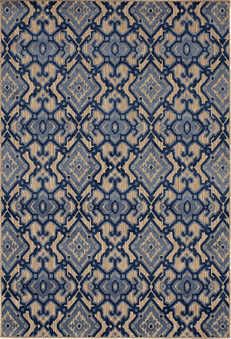 Framingway Blue 6' x 9' Indoor/Outdoor Rug