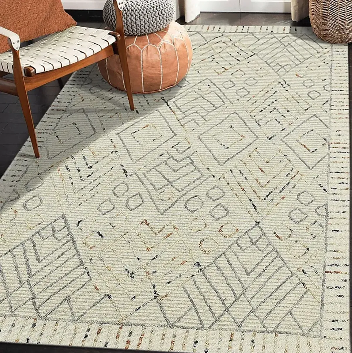 Rosnach Beige 8' x 10' Rug