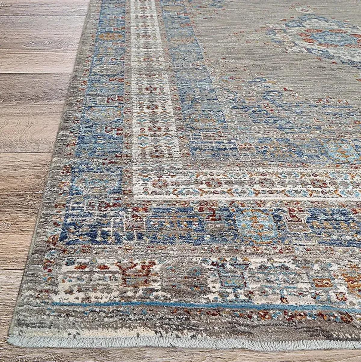 Riverdeen Blue/Brown 6'6 x 9'6 Rug