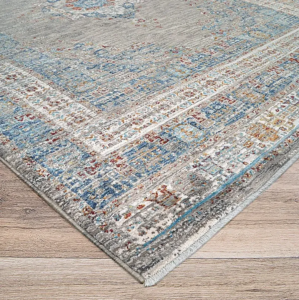 Riverdeen Blue/Brown 6'6 x 9'6 Rug