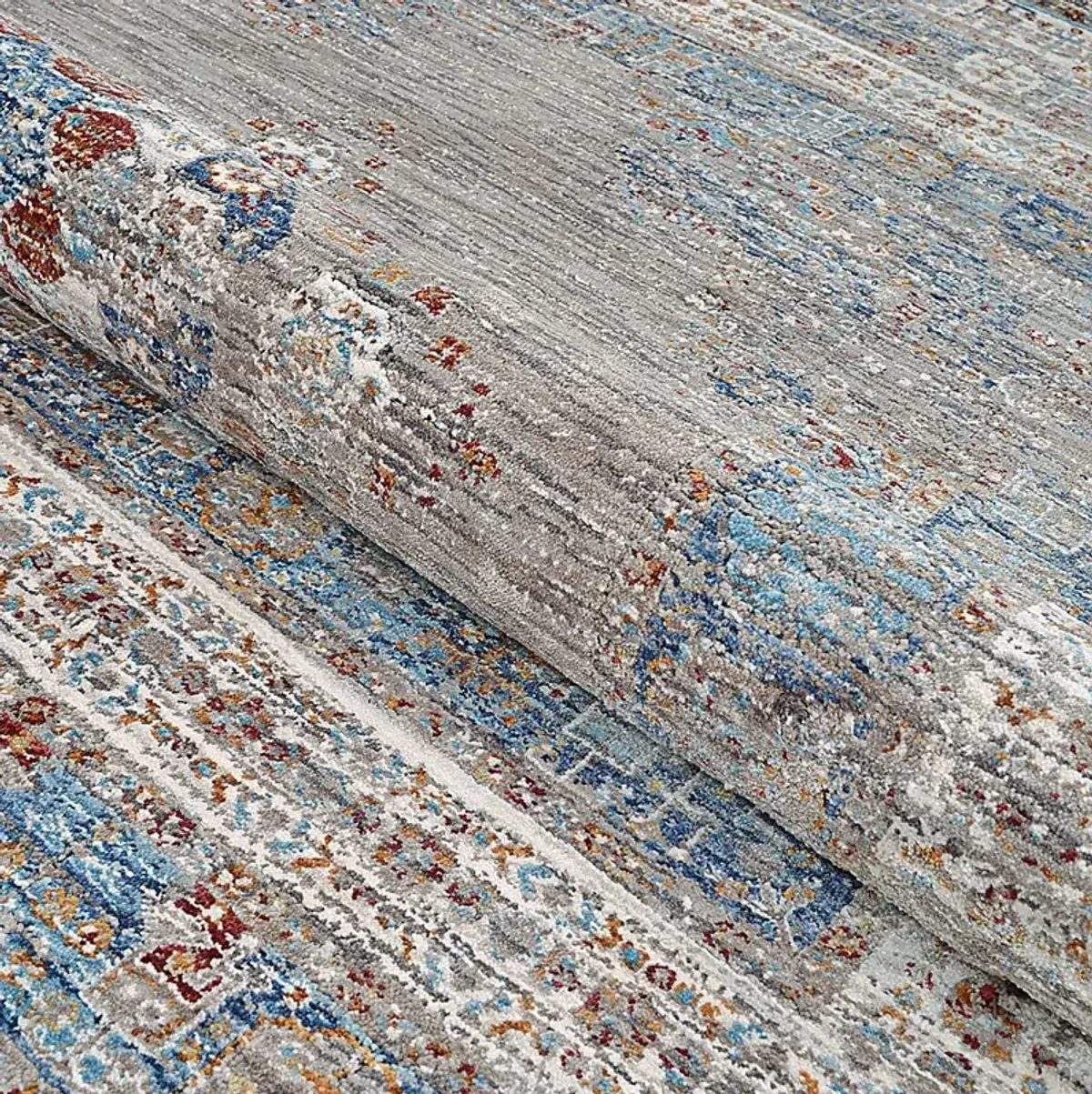 Riverdeen Blue/Brown 6'6 x 9'6 Rug