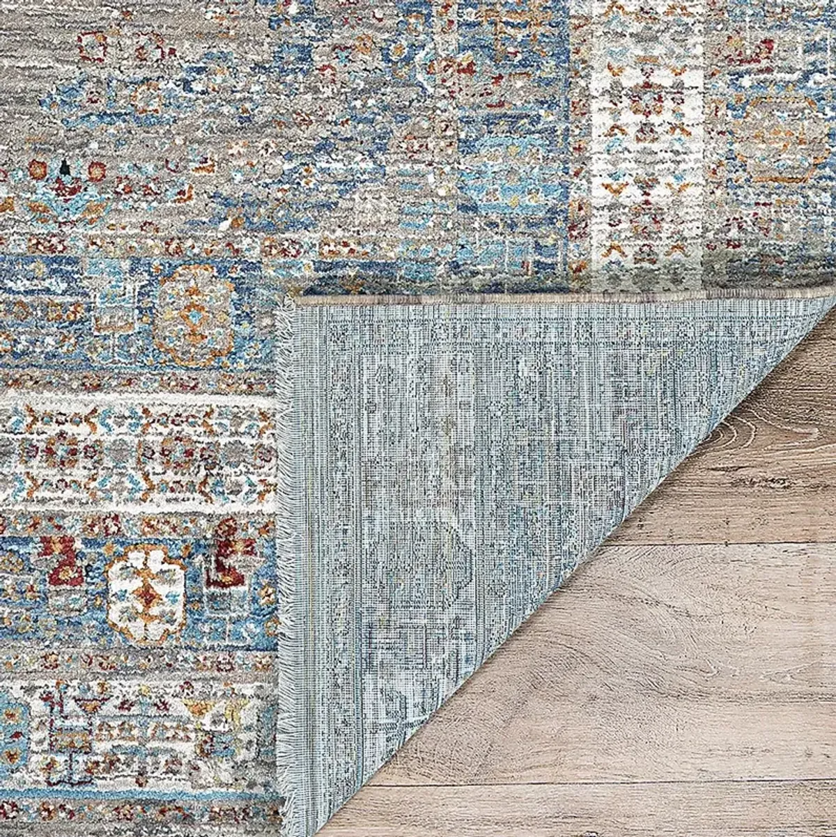 Riverdeen Blue/Brown 6'6 x 9'6 Rug