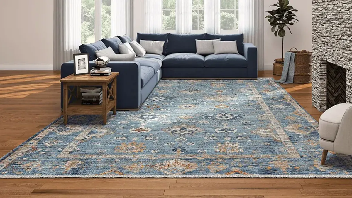 Carameny Denim 6'6 x 9'6 Rug