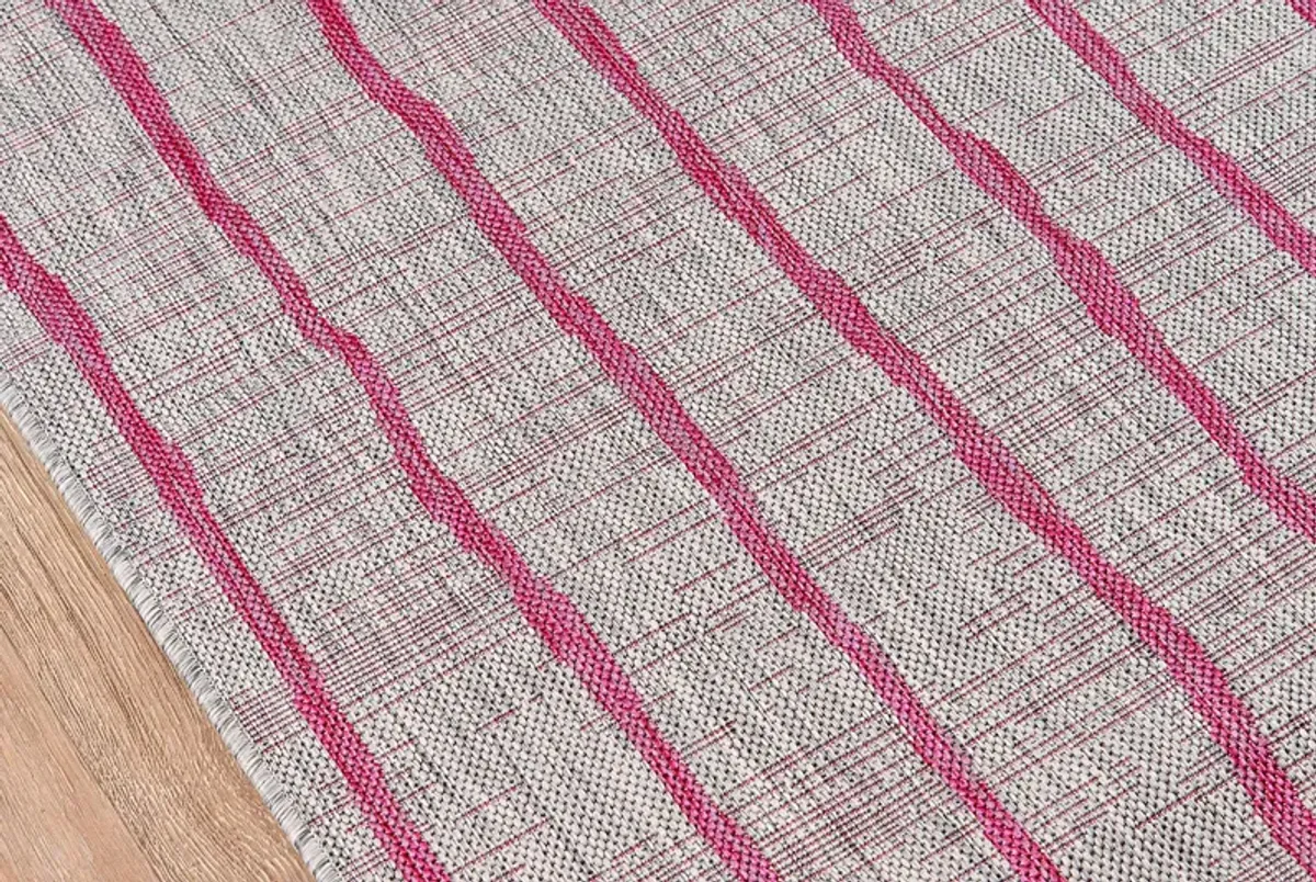 Calbo Pink 7'10 x 10'10 Indoor/Outdoor Rug