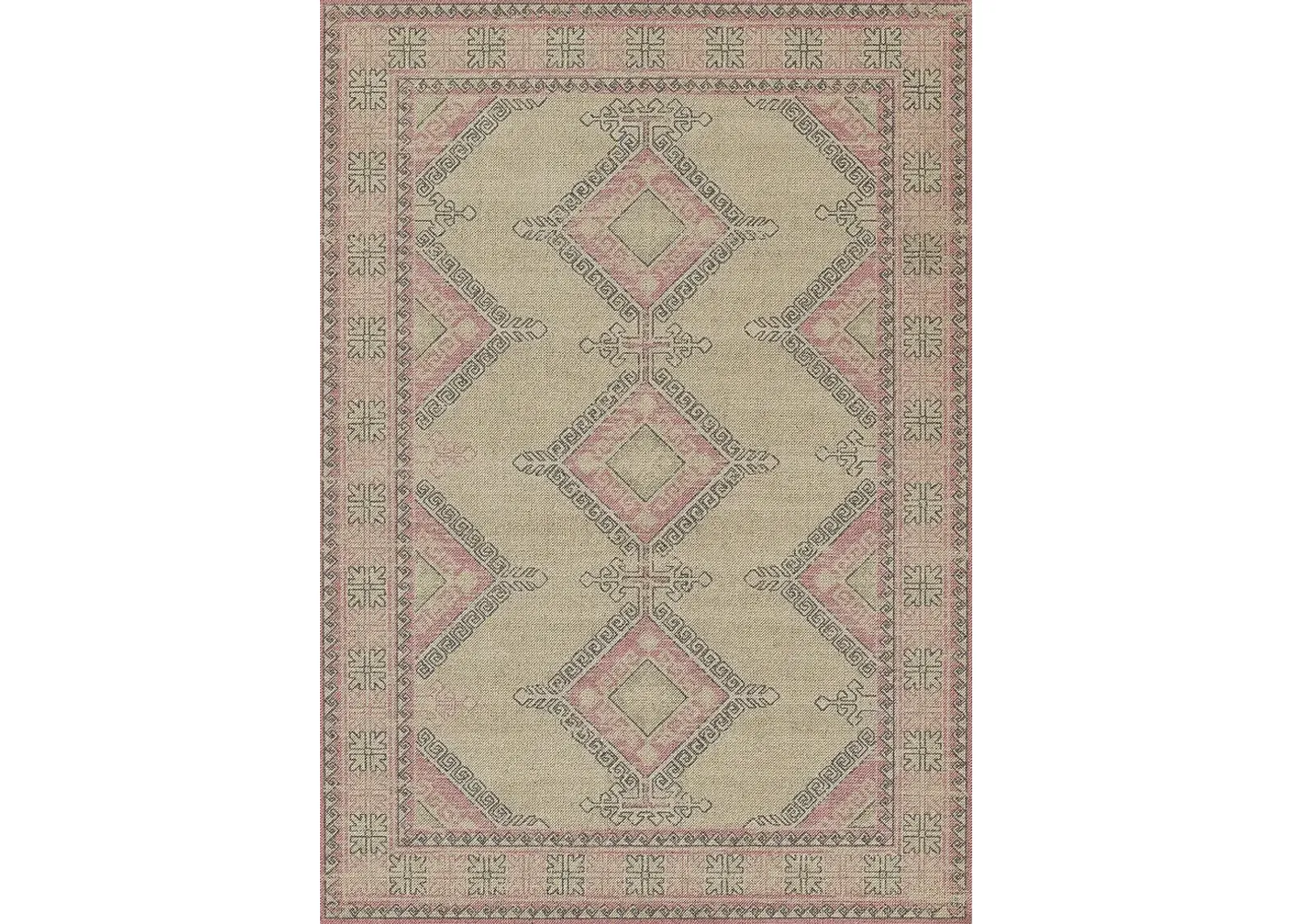 Apexi Pink 6'6 x 9' Rug