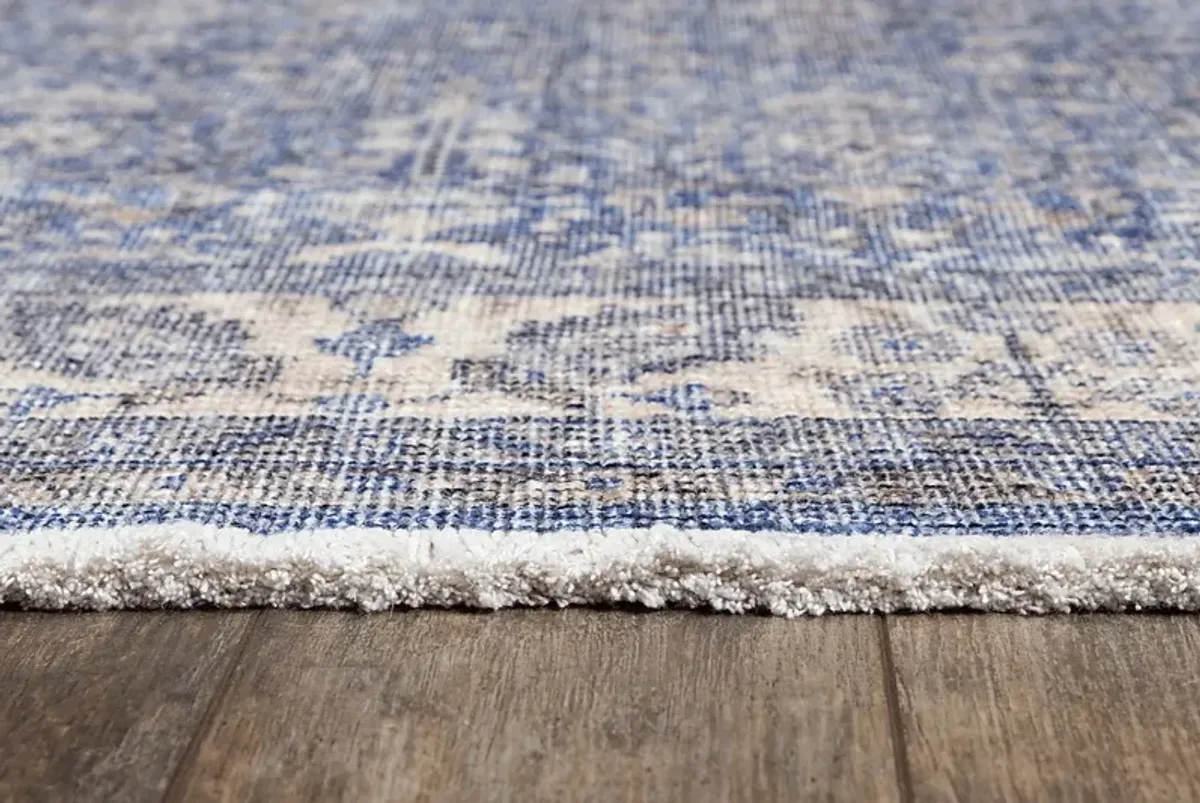 Roseris Blue 8' x 10' Rug