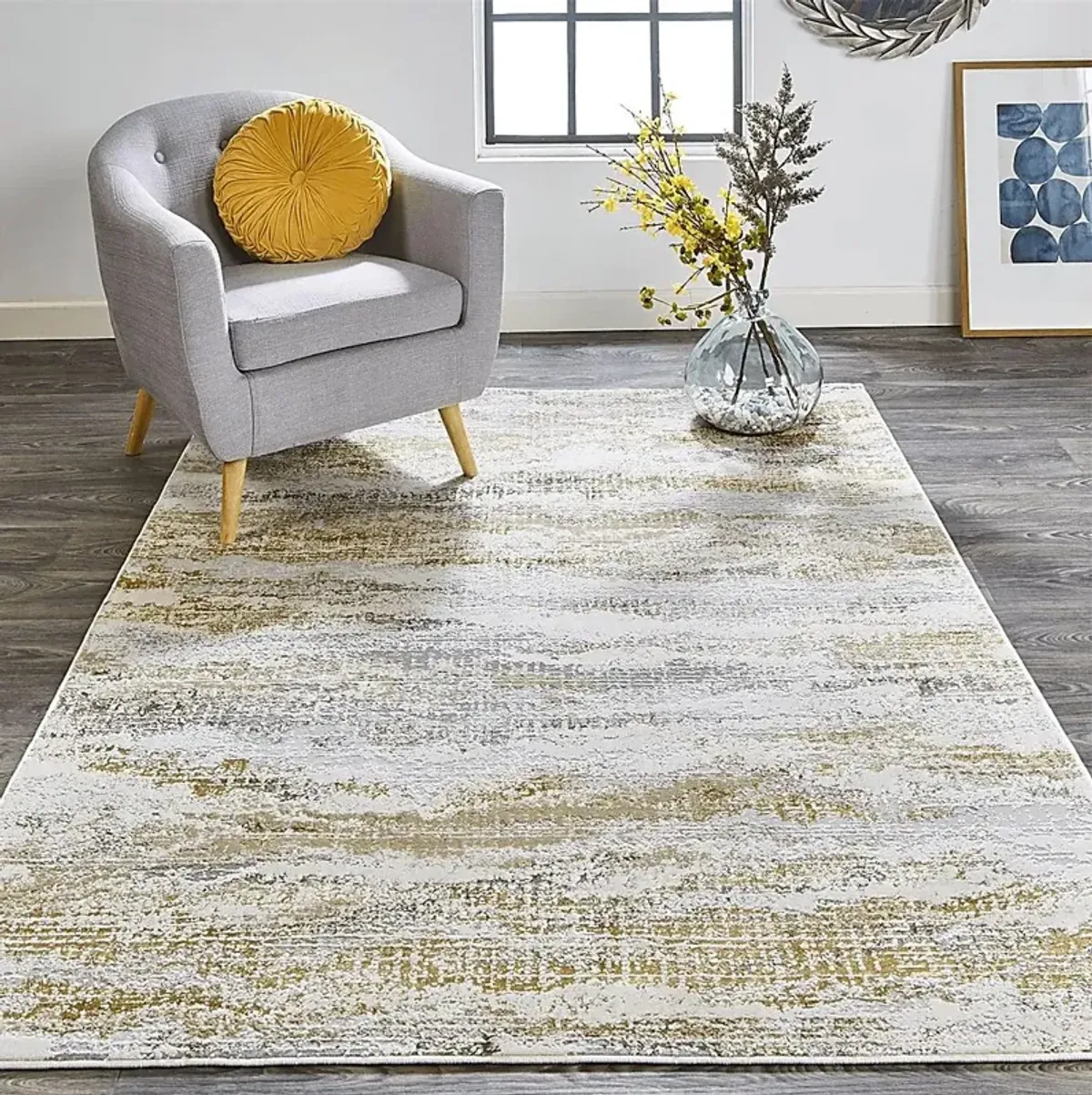 Melirane Gold 6'7 x 9'6 Rug