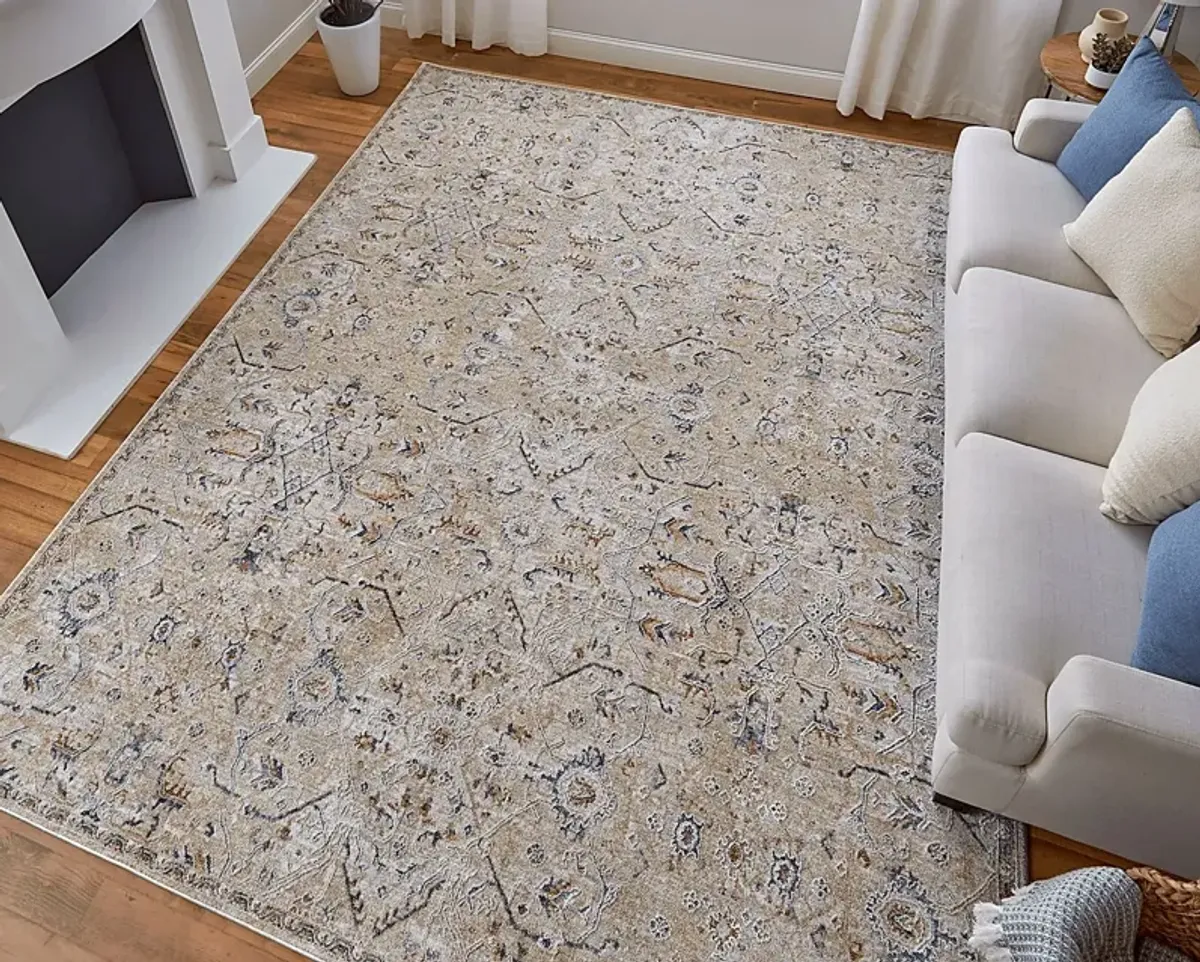 Hardara Taupe 6'7 x 9'6 Rug