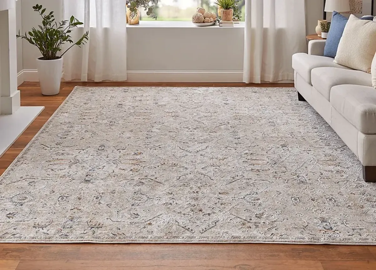 Hardara Taupe 6'7 x 9'6 Rug