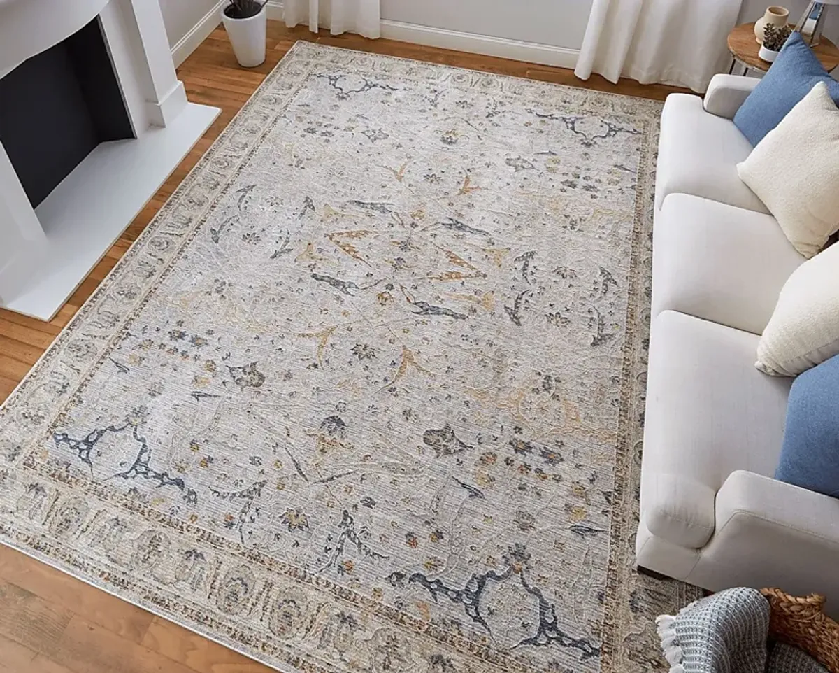 Tudama Ivory 6'7 x 9'6 Rug