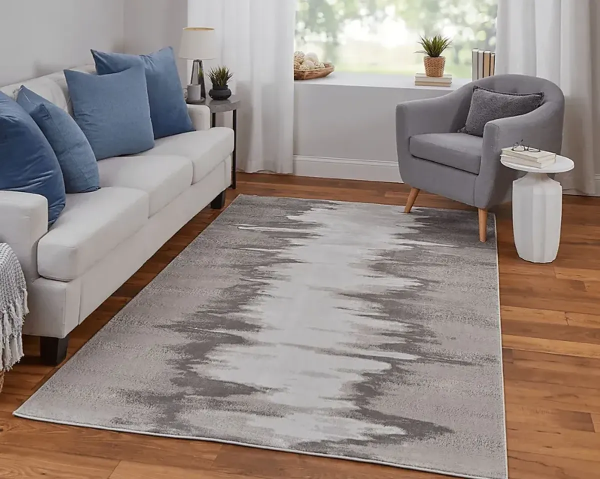 Mellonah Gray 6'7 x 9'6 Rug